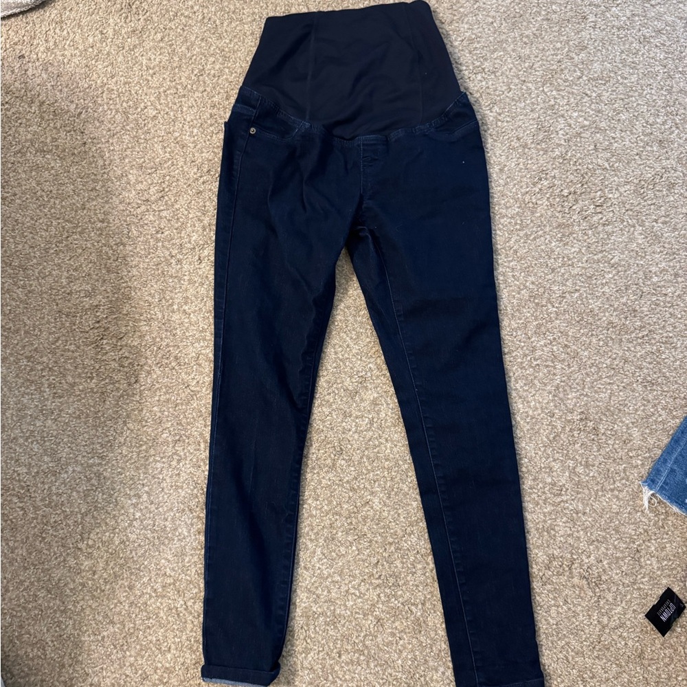 Isabel Maternity by Ingrid & Isabel Blue Jeggings with Belly Panel
